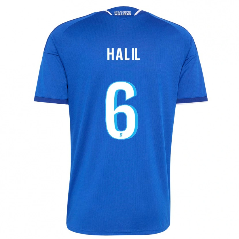 Danxen Donna Maglia Fouad Halil #6 Blu Reale Bianco Kit Gara Home 2026/27 Maglietta