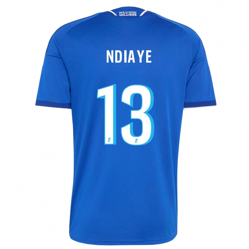 Danxen Donna Maglia Serigne Ndiaye #13 Blu Reale Bianco Kit Gara Home 2026/27 Maglietta