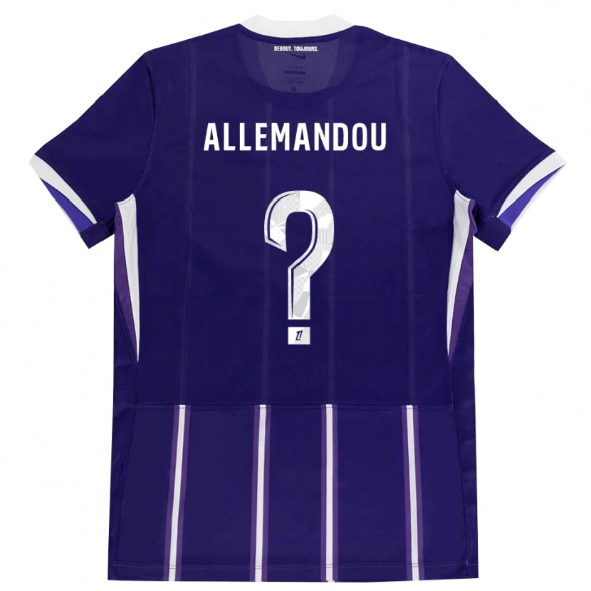 Danxen Donna Maglia Teddy Allemandou #0 Viola Bianco Kit Gara Home 2026/27 Maglietta