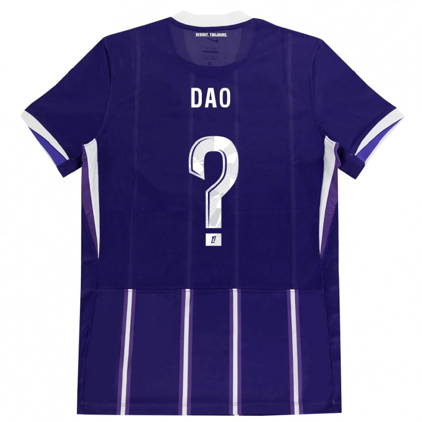 Danxen Donna Maglia Elyess Dao #0 Viola Bianco Kit Gara Home 2026/27 Maglietta