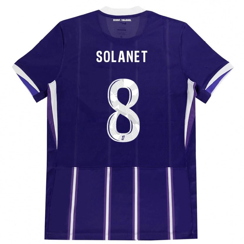 Danxen Donna Maglia Tatiana Solanet #8 Viola Bianco Kit Gara Home 2026/27 Maglietta
