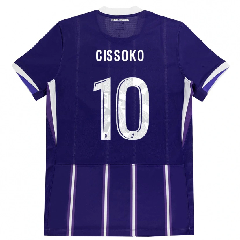 Danxen Donna Maglia Ibrahim Cissoko #10 Viola Bianco Kit Gara Home 2026/27 Maglietta