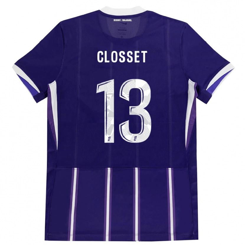 Danxen Donna Maglia Océane Closset #13 Viola Bianco Kit Gara Home 2026/27 Maglietta