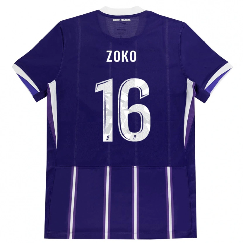 Danxen Donna Maglia Nathan Zoko #16 Viola Bianco Kit Gara Home 2026/27 Maglietta