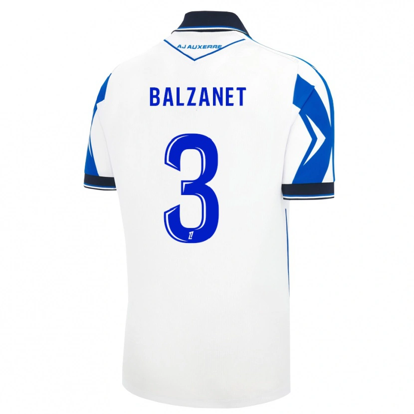 Danxen Donna Maglia Guillaume Balzanet #3 Nero Bianco Blu Kit Gara Home 2026/27 Maglietta