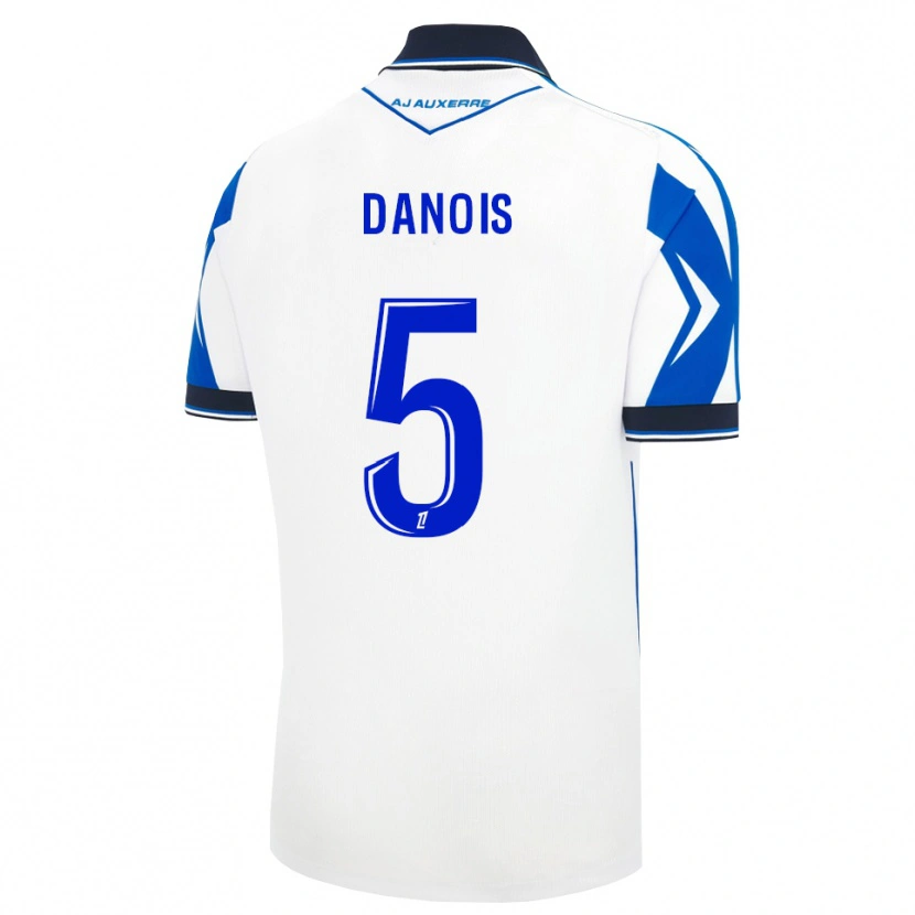 Danxen Donna Maglia Kévin Danois #5 Nero Bianco Blu Kit Gara Home 2026/27 Maglietta
