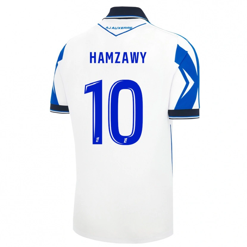 Danxen Donna Maglia Redwan Eid Hamzawiy #10 Nero Bianco Blu Kit Gara Home 2026/27 Maglietta