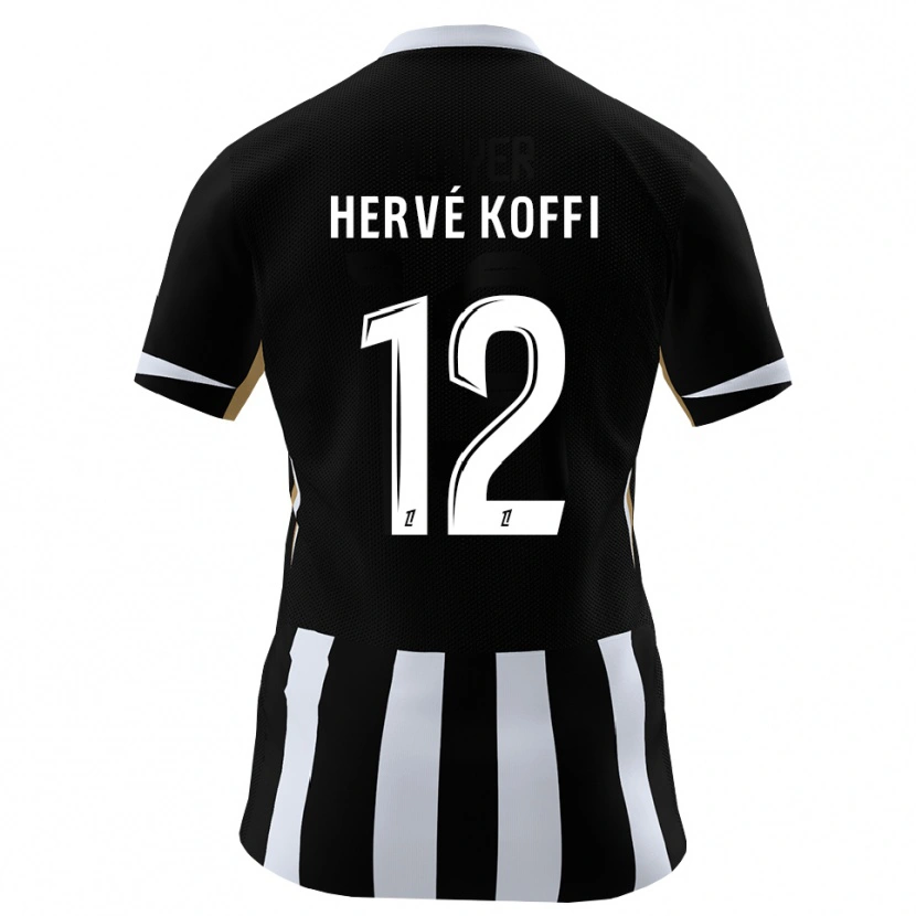 Danxen Donna Maglia Hervé Koffi #12 Nero Blu Kit Gara Home 2026/27 Maglietta