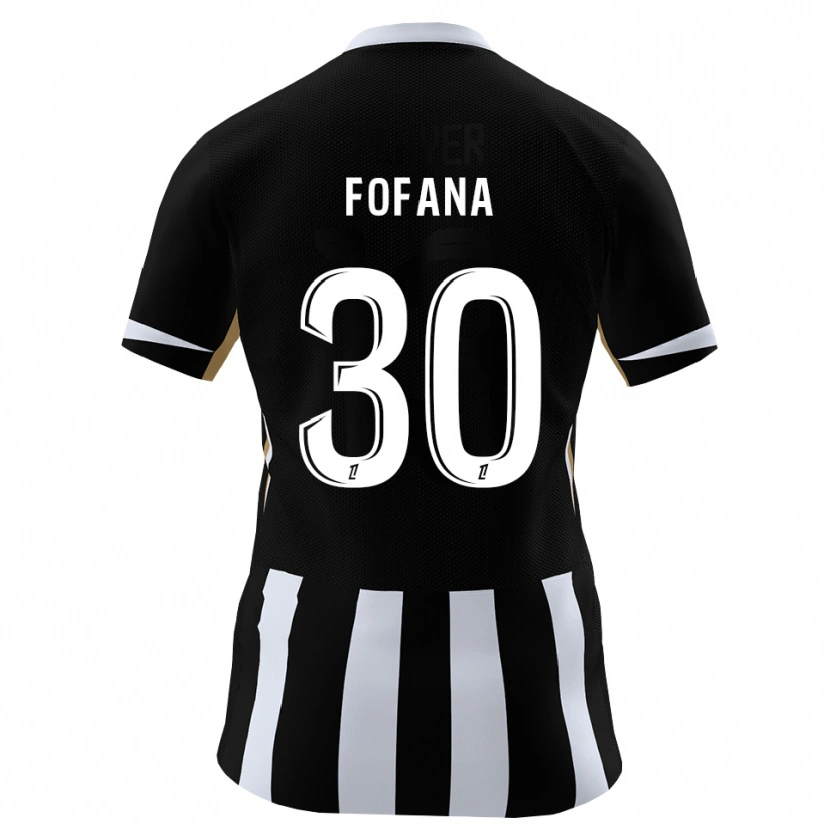 Danxen Donna Maglia Yahia Fofana #30 Nero Blu Kit Gara Home 2026/27 Maglietta