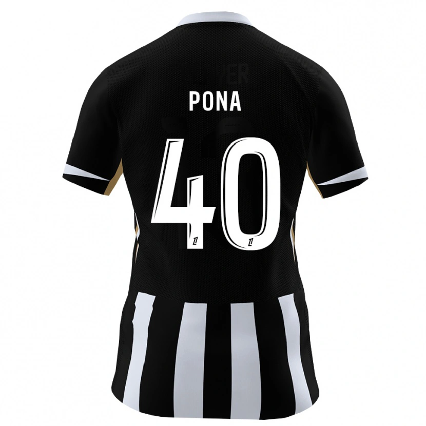 Danxen Donna Maglia Oumar Pona #40 Nero Blu Kit Gara Home 2026/27 Maglietta