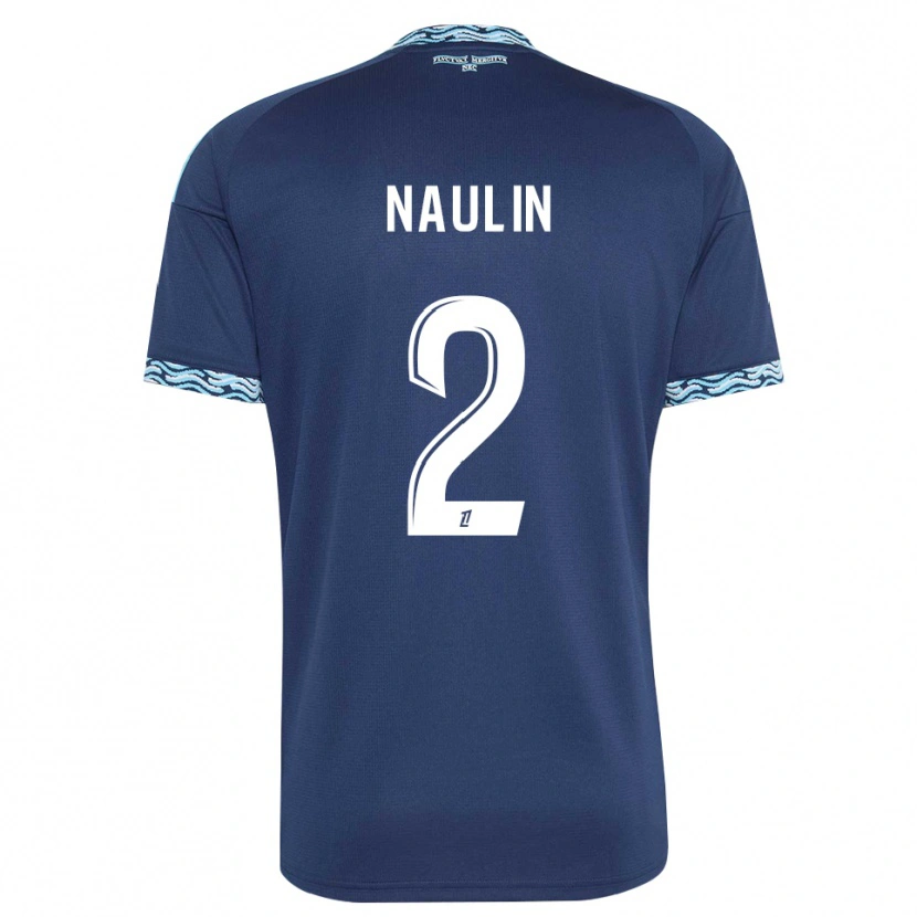 Danxen Donna Maglia Ethan Naulin #2 Blu Acciaio Bianco Kit Gara Home 2026/27 Maglietta