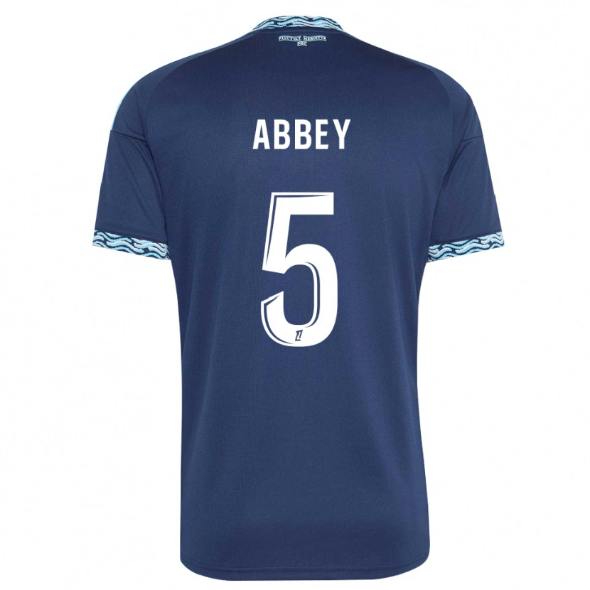 Danxen Donna Maglia Emmanuel Abbey #5 Blu Acciaio Bianco Kit Gara Home 2026/27 Maglietta