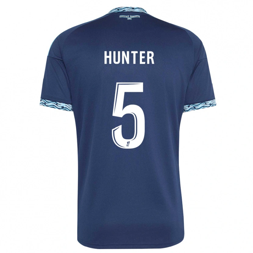 Danxen Donna Maglia Sarah Hunter #5 Blu Acciaio Bianco Kit Gara Home 2026/27 Maglietta