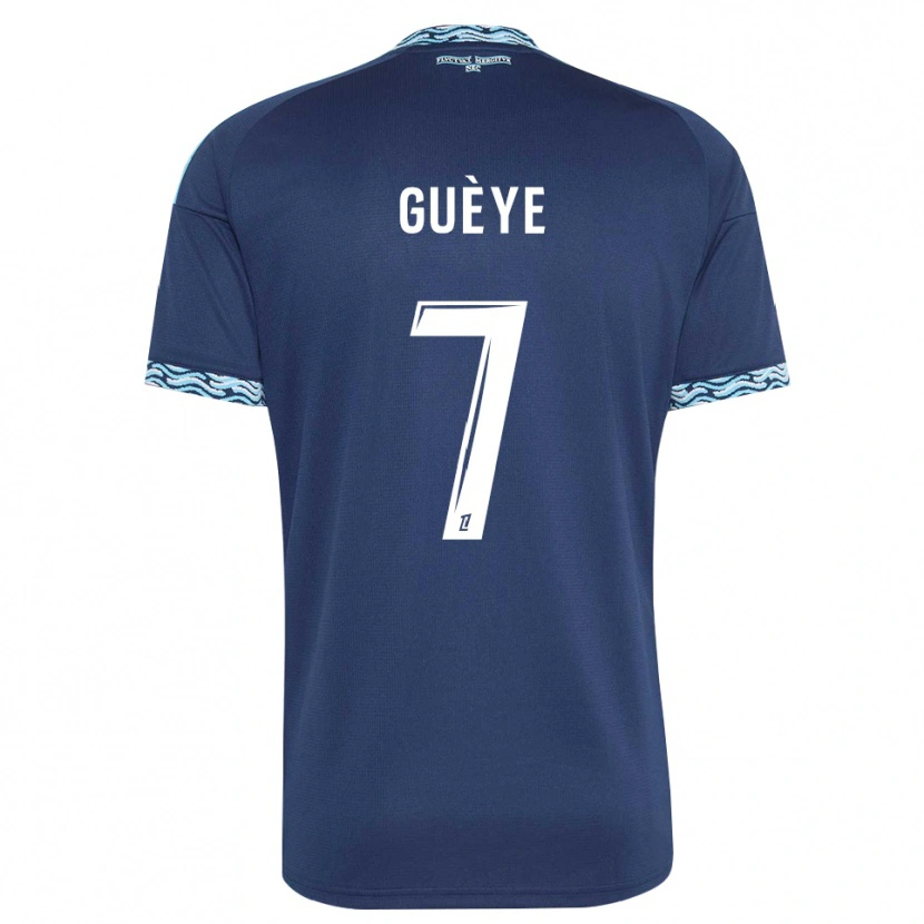 Danxen Donna Maglia Siny Guèye #7 Blu Acciaio Bianco Kit Gara Home 2026/27 Maglietta