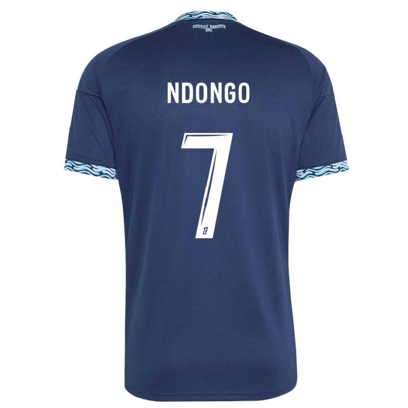 Danxen Donna Maglia Sidy Ndongo #7 Blu Acciaio Bianco Kit Gara Home 2026/27 Maglietta