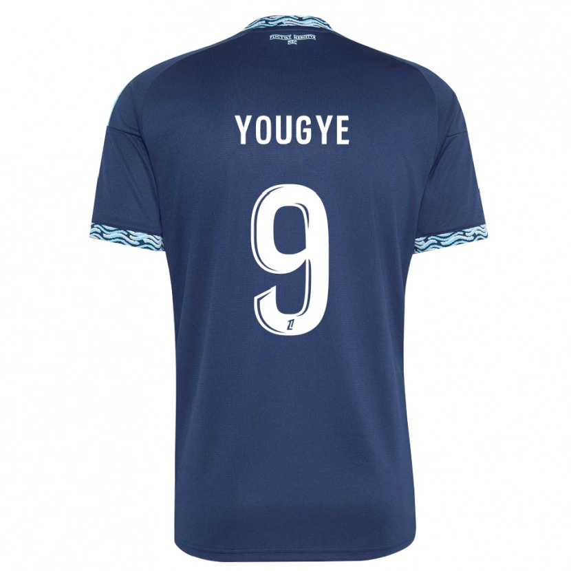 Danxen Donna Maglia Joshua Yougye #9 Blu Acciaio Bianco Kit Gara Home 2026/27 Maglietta