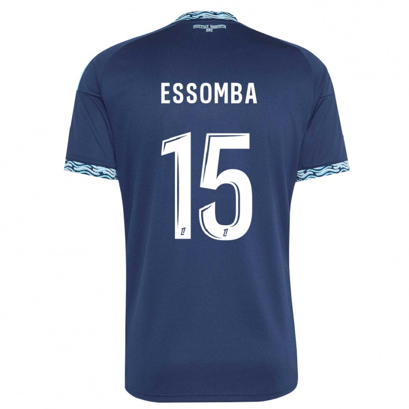 Danxen Donna Maglia Aaron Essomba #15 Blu Acciaio Bianco Kit Gara Home 2026/27 Maglietta