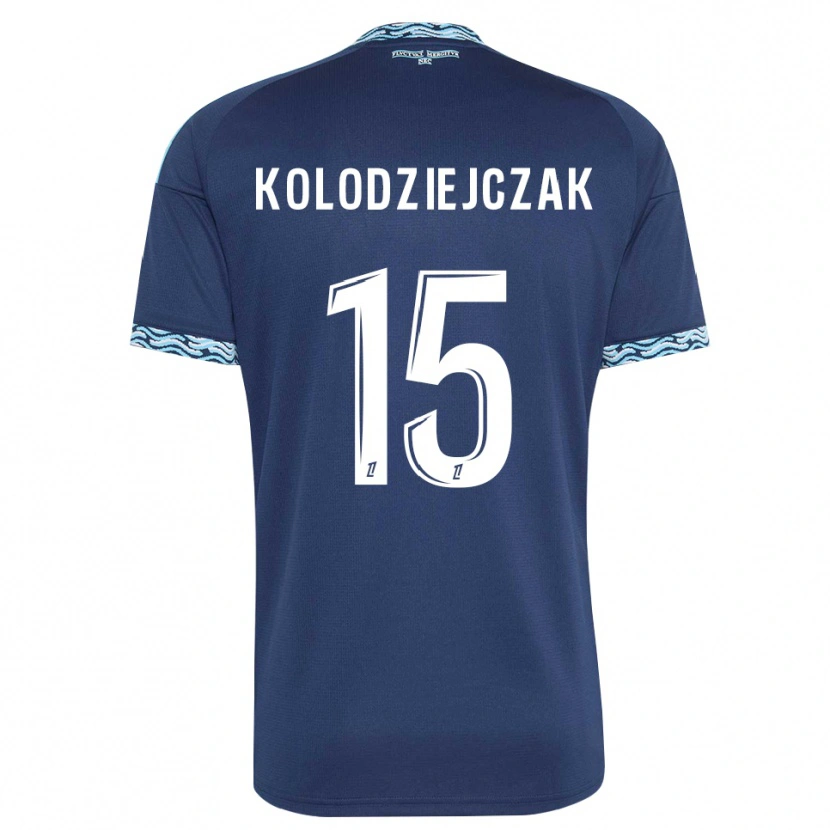 Danxen Donna Maglia Timothée Kolodziejczak #15 Blu Acciaio Bianco Kit Gara Home 2026/27 Maglietta