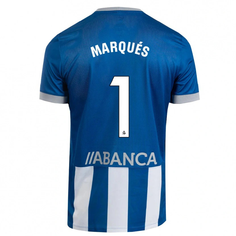 Danxen Donna Maglia Álex Marqués #1 Blu Grigio Bianco Kit Gara Home 2026/27 Maglietta