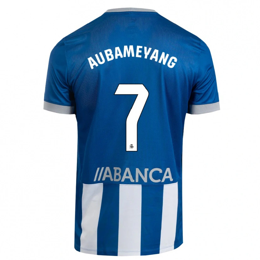 Danxen Donna Maglia Pierre-Emerick Aubameyang #7 Blu Grigio Bianco Kit Gara Home 2026/27 Maglietta