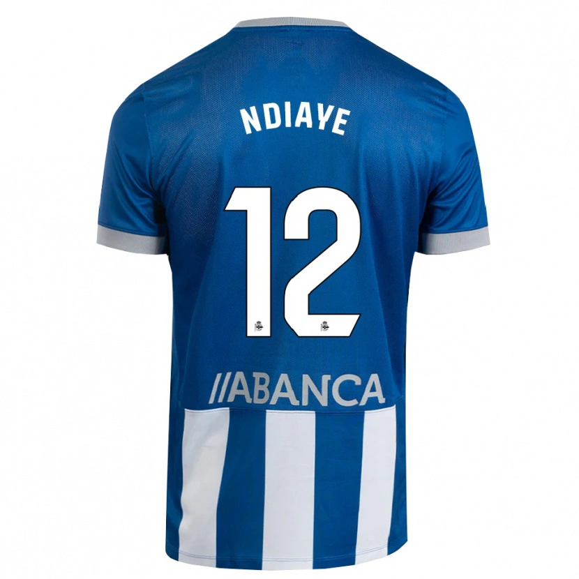 Danxen Donna Maglia Malick Ndiaye #12 Blu Grigio Bianco Kit Gara Home 2026/27 Maglietta