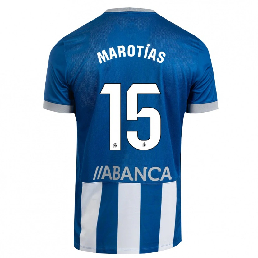 Danxen Donna Maglia Oscar Marotías #15 Blu Grigio Bianco Kit Gara Home 2026/27 Maglietta