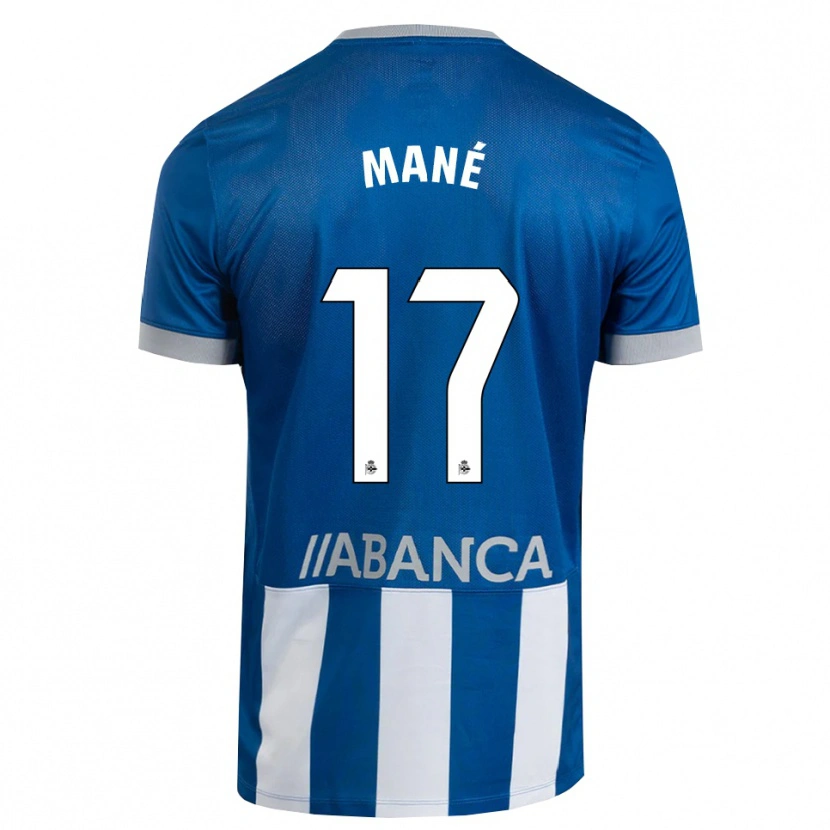 Danxen Donna Maglia Alioune Mané #17 Blu Grigio Bianco Kit Gara Home 2026/27 Maglietta