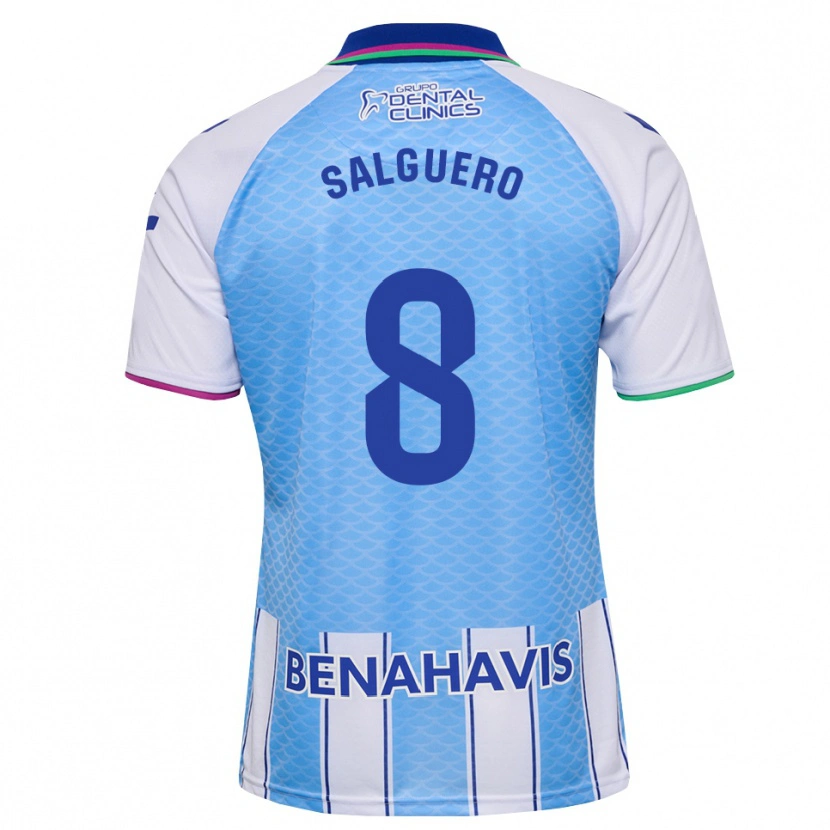 Danxen Donna Maglia Ismael Salguero #8 Blu Cielo Profondo Bianco Kit Gara Home 2026/27 Maglietta