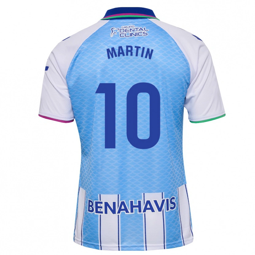 Danxen Donna Maglia Jesús Martín #10 Blu Cielo Profondo Bianco Kit Gara Home 2026/27 Maglietta