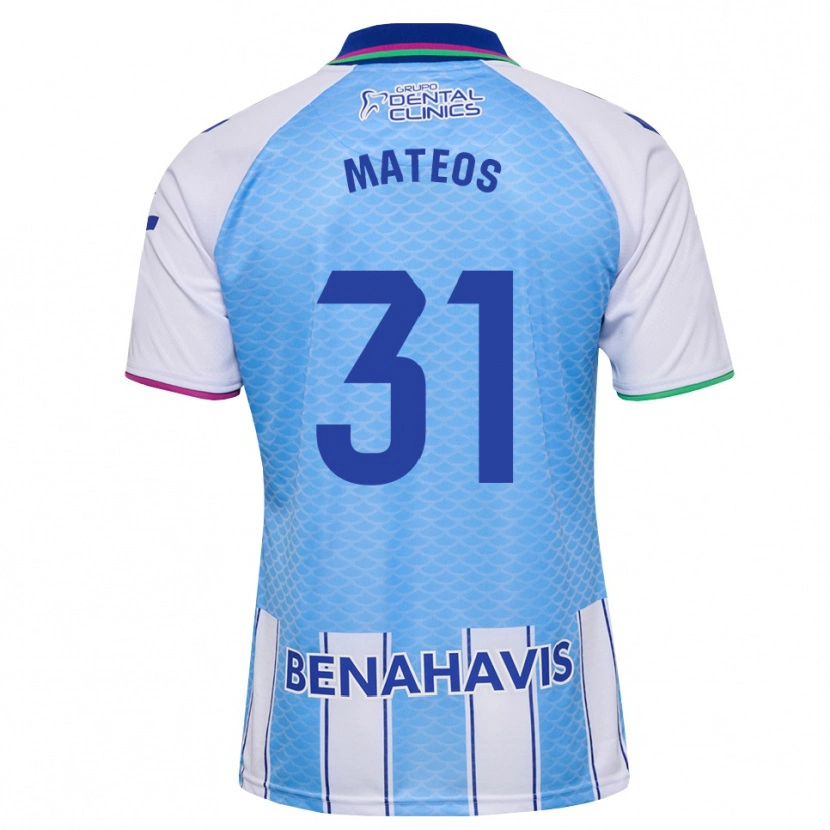 Danxen Donna Maglia Álex Mateos #31 Blu Cielo Profondo Bianco Kit Gara Home 2026/27 Maglietta