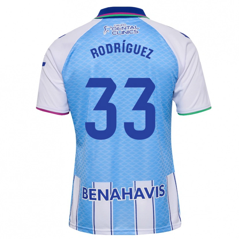 Danxen Donna Maglia Alfonso Rodríguez #33 Blu Cielo Profondo Bianco Kit Gara Home 2026/27 Maglietta
