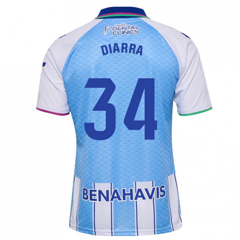 Danxen Donna Maglia Cherif Diarra #34 Blu Cielo Profondo Bianco Kit Gara Home 2026/27 Maglietta