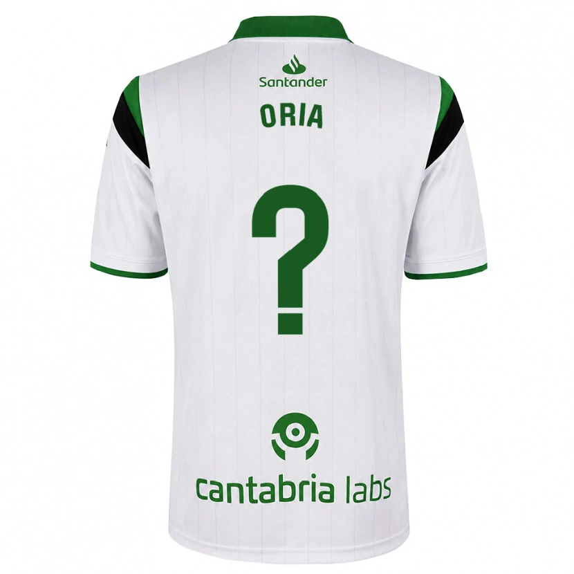 Danxen Donna Maglia Pablo Oria #0 Bianco Verde Nero Kit Gara Home 2026/27 Maglietta