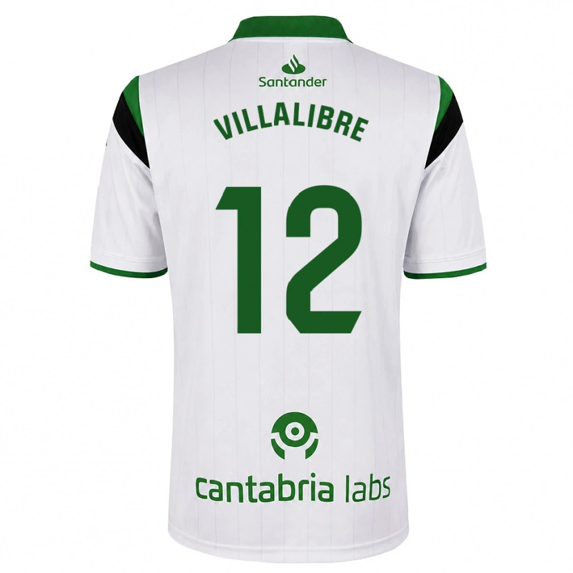 Danxen Donna Maglia Asier Villalibre #12 Bianco Verde Nero Kit Gara Home 2026/27 Maglietta