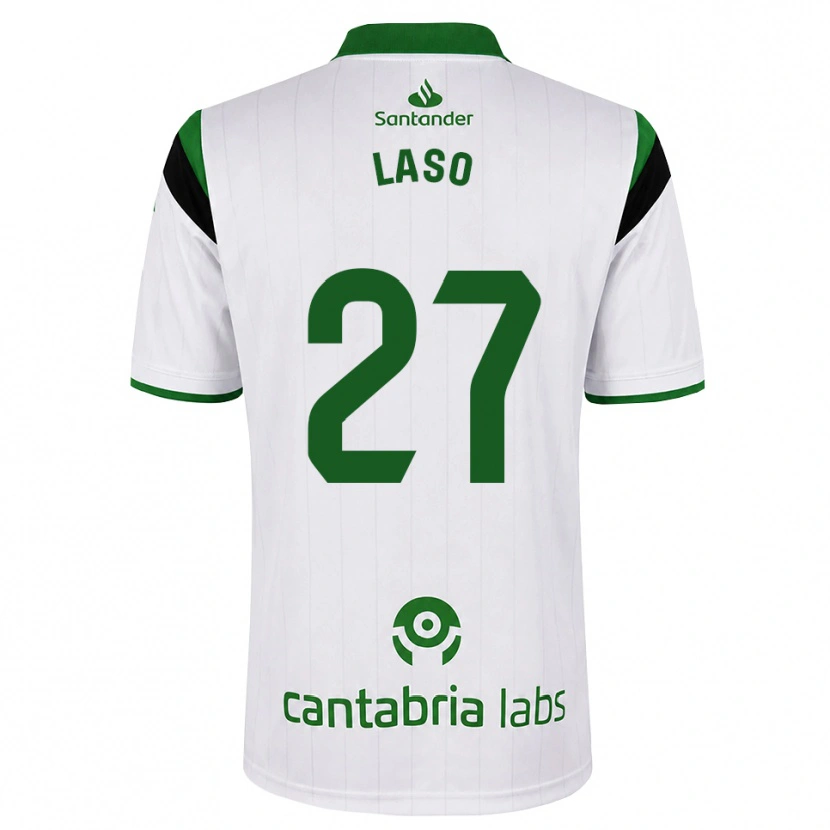 Danxen Donna Maglia Alejandro Laso #27 Bianco Verde Nero Kit Gara Home 2026/27 Maglietta