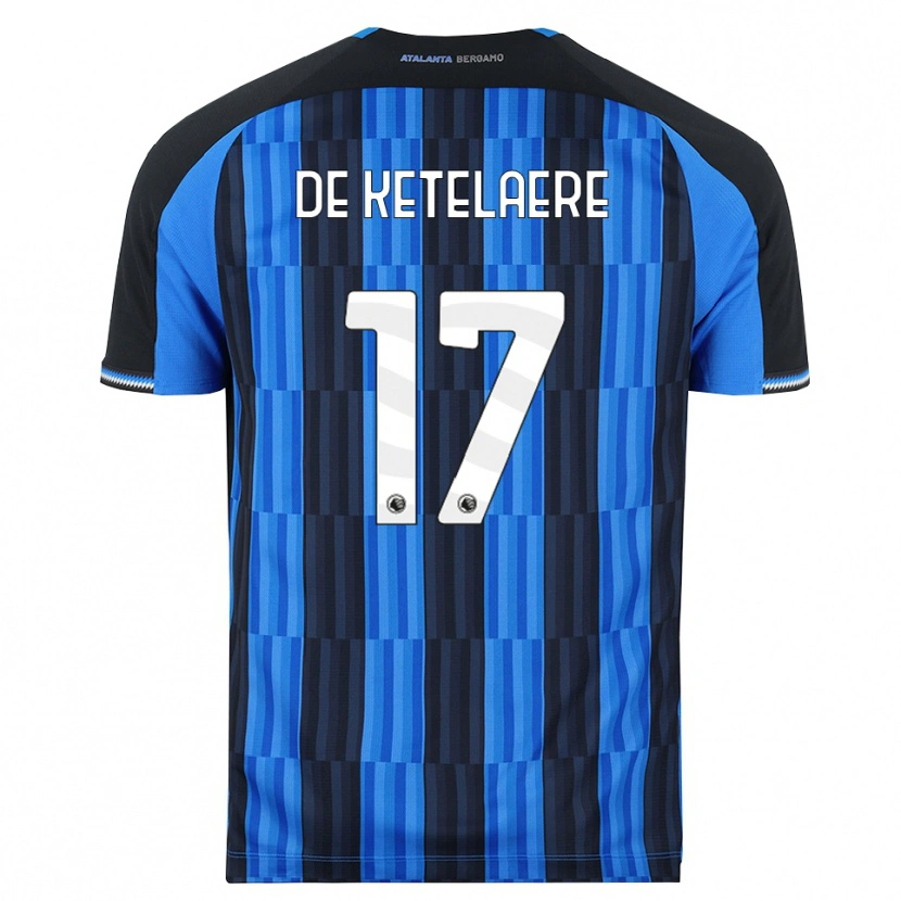 Danxen Donna Maglia Charles De Ketelaere #17 Blu Nero Rosso Kit Gara Home 2026/27 Maglietta