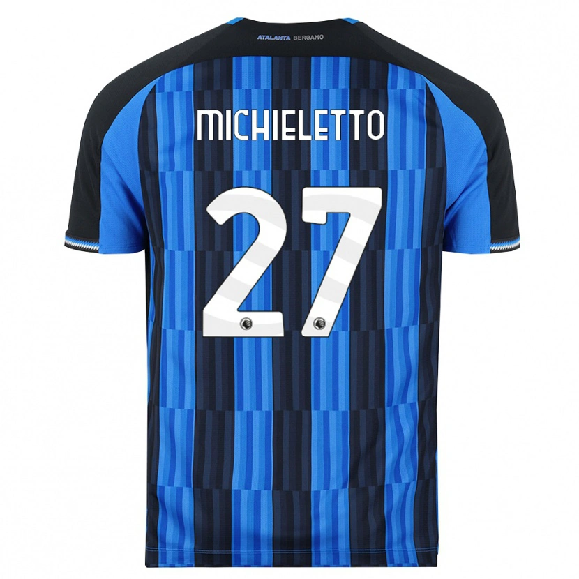 Danxen Donna Maglia Andrea Michieletto #27 Blu Nero Rosso Kit Gara Home 2026/27 Maglietta
