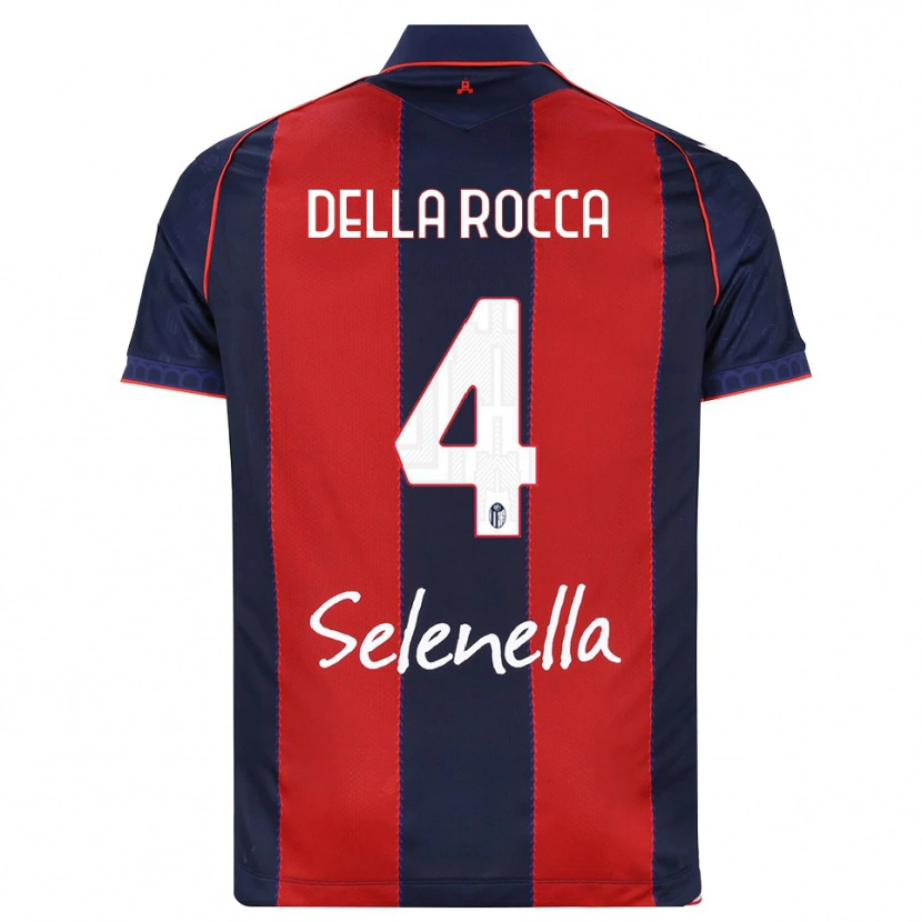 Danxen Donna Maglia Manuel Della Rocca #4 Blu Reale Rosso Bianco Kit Gara Home 2026/27 Maglietta