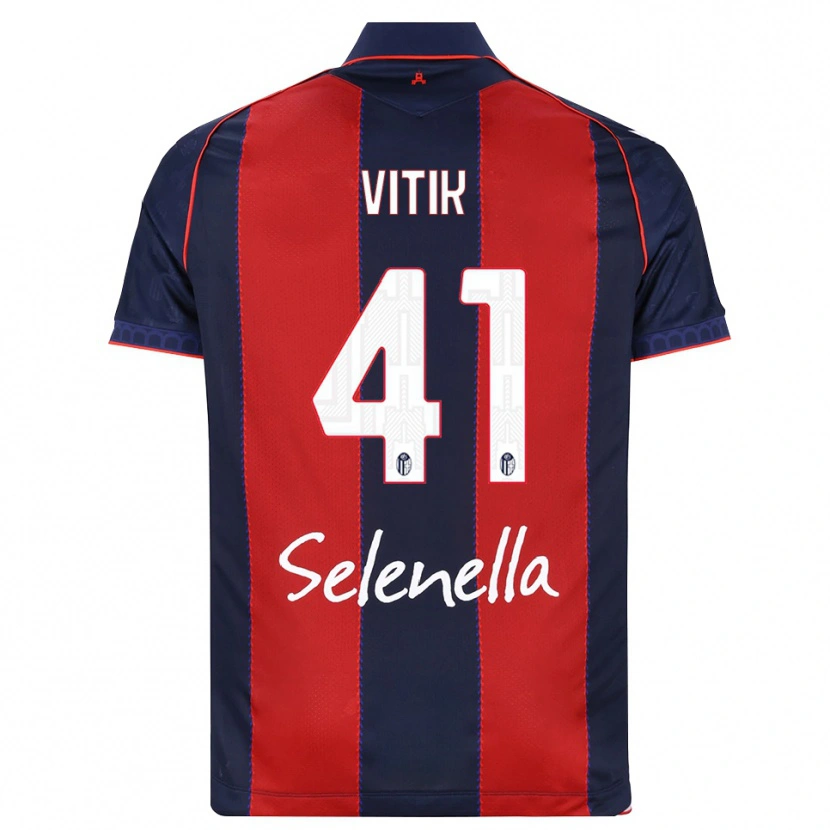 Danxen Donna Maglia Martin Vitík #41 Blu Reale Rosso Bianco Kit Gara Home 2026/27 Maglietta