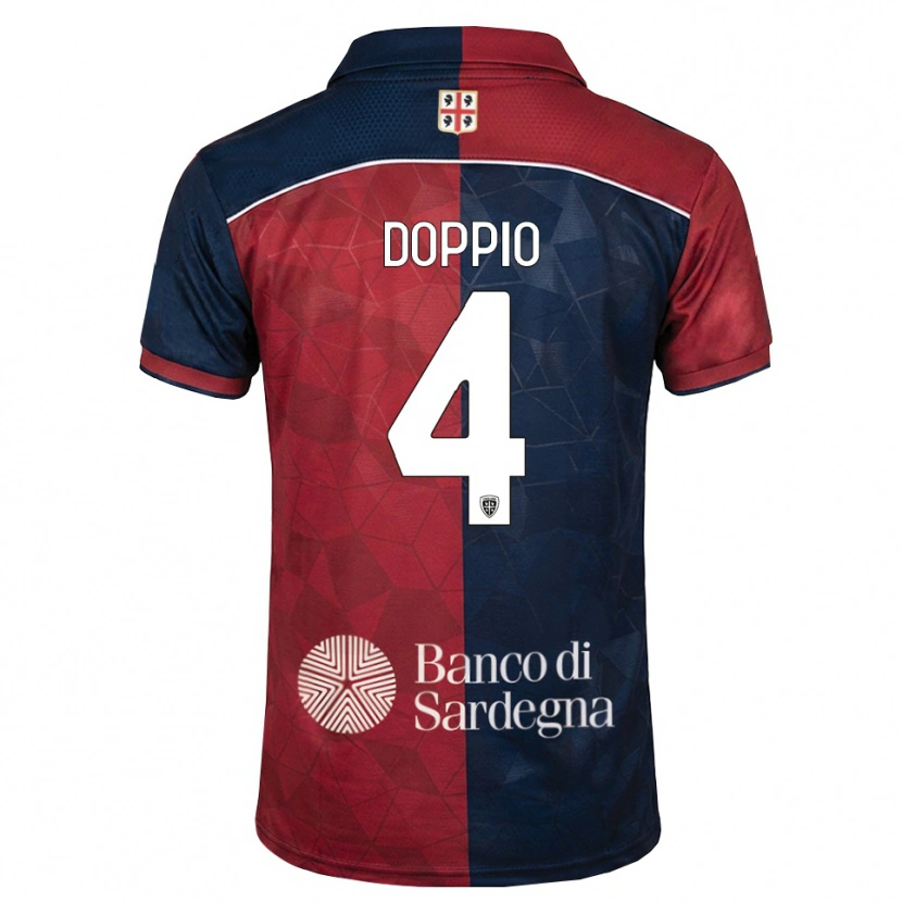 Danxen Donna Maglia Andrea Doppio #4 Borgogna Blu Reale Kit Gara Home 2026/27 Maglietta