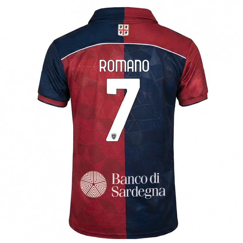Danxen Donna Maglia Antonio Romano #7 Borgogna Blu Reale Kit Gara Home 2026/27 Maglietta