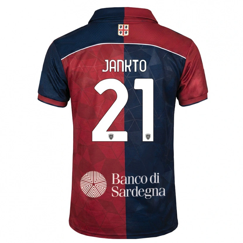 Danxen Donna Maglia Jakub Jankto #21 Borgogna Blu Reale Kit Gara Home 2026/27 Maglietta