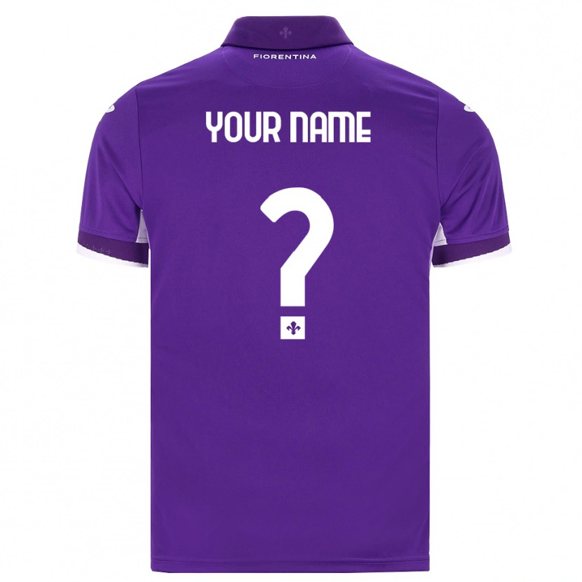 Danxen Donna Maglia Il Tuo Nome #0 Viola Bianco Rosa Kit Gara Home 2026/27 Maglietta