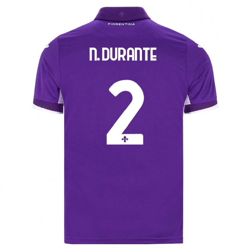 Danxen Donna Maglia Nicholas Durante #2 Viola Bianco Rosa Kit Gara Home 2026/27 Maglietta
