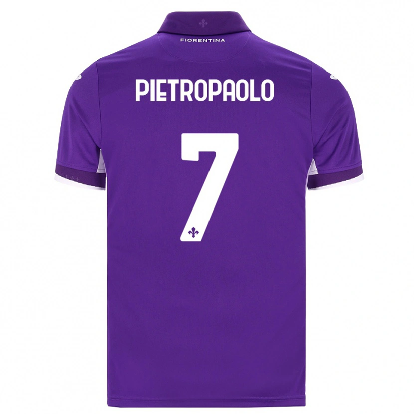 Danxen Donna Maglia Mario Pietropaolo #7 Viola Bianco Rosa Kit Gara Home 2026/27 Maglietta