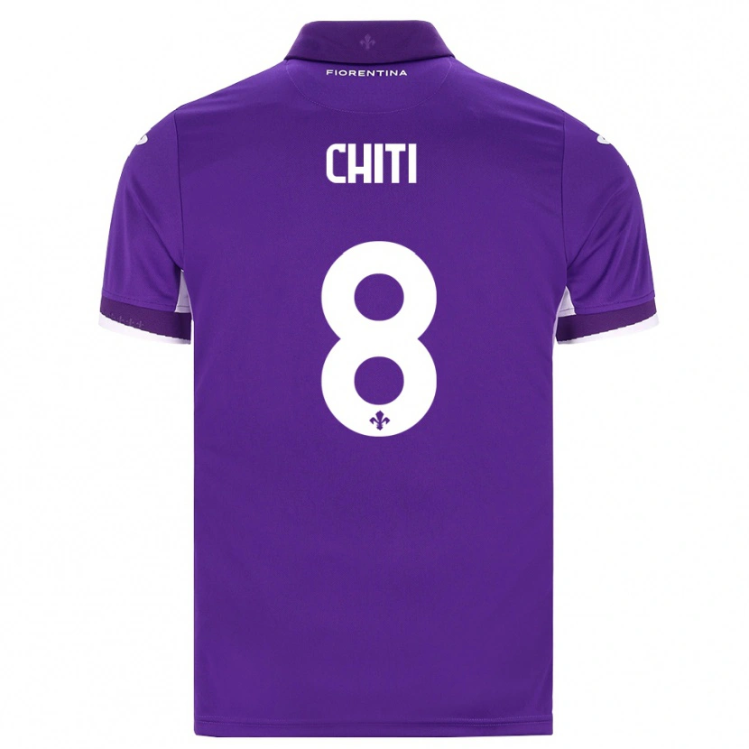 Danxen Donna Maglia Alessio Chiti #8 Viola Bianco Rosa Kit Gara Home 2026/27 Maglietta