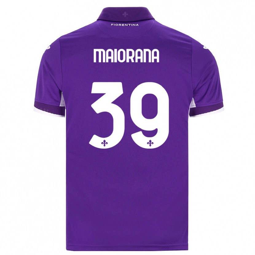 Danxen Donna Maglia Stefano Maiorana #39 Viola Bianco Rosa Kit Gara Home 2026/27 Maglietta