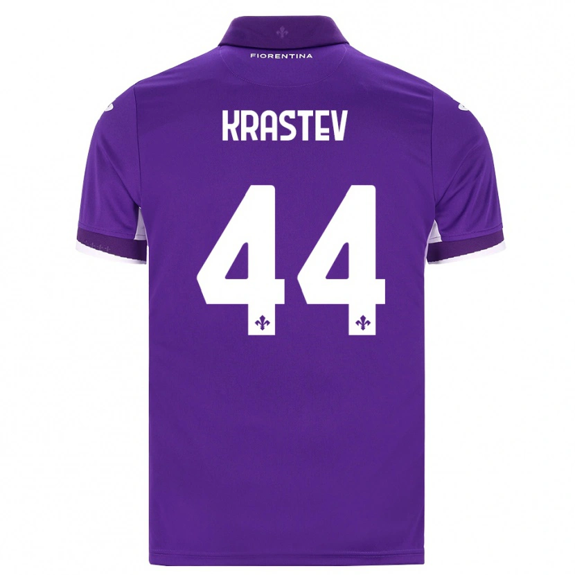 Danxen Donna Maglia Dimo Krastev #44 Viola Bianco Rosa Kit Gara Home 2026/27 Maglietta
