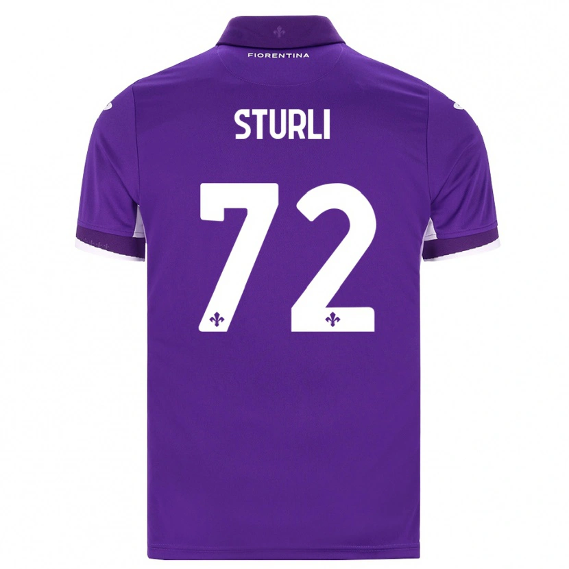 Danxen Donna Maglia Edoardo Sturli #72 Viola Bianco Rosa Kit Gara Home 2026/27 Maglietta