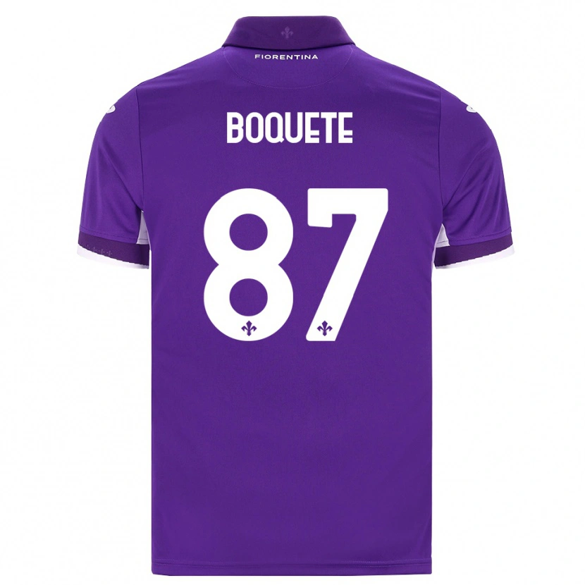 Danxen Donna Maglia Veronica Boquete #87 Viola Bianco Rosa Kit Gara Home 2026/27 Maglietta